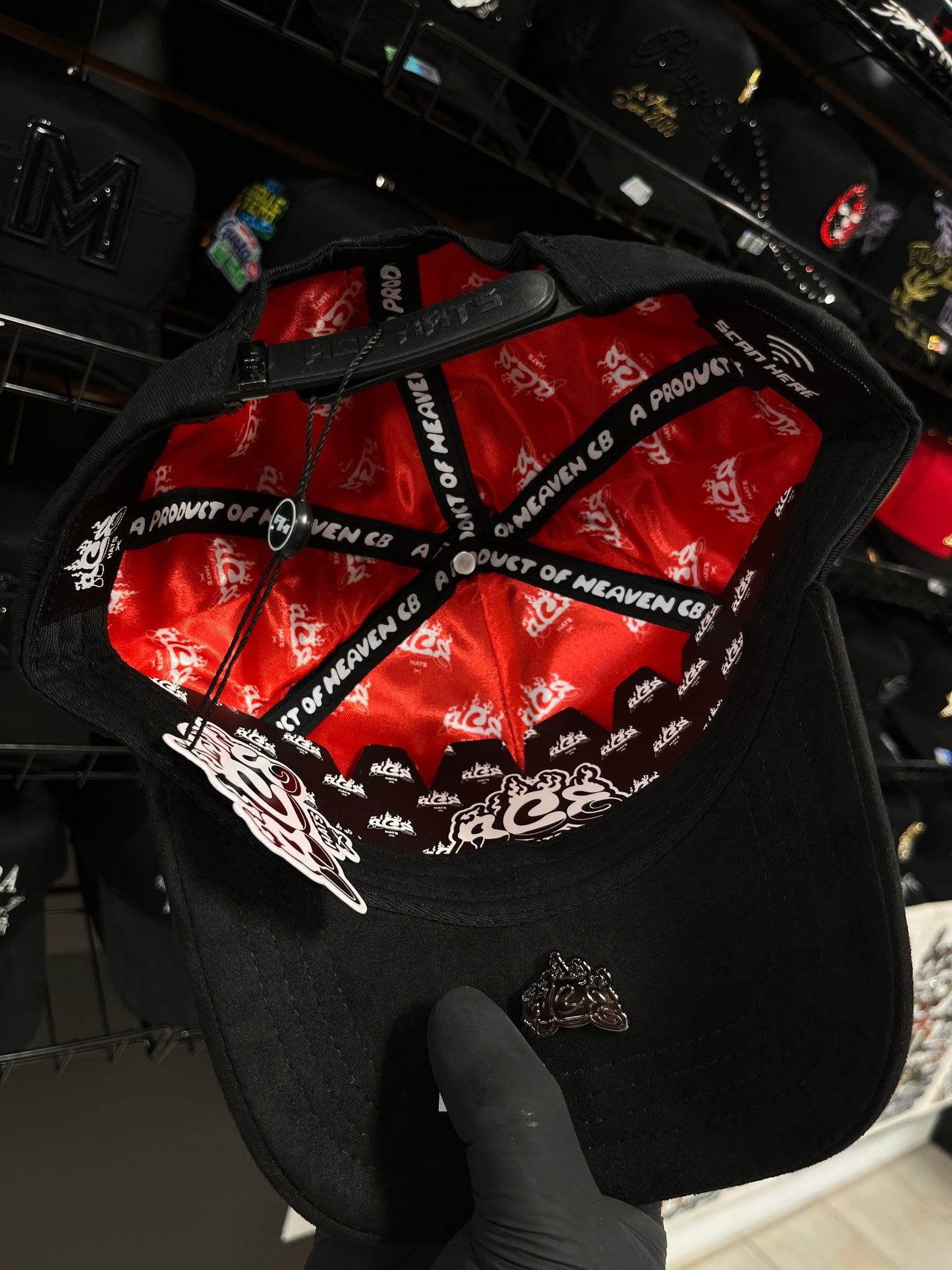 LA. ACE HATS BLACK