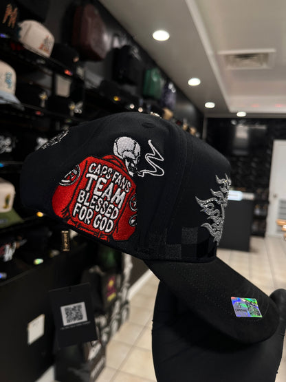 BLESSED CAPS FANS BLACK/GRAY