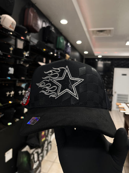 BLESSED CAPS FANS BLACK/GRAY